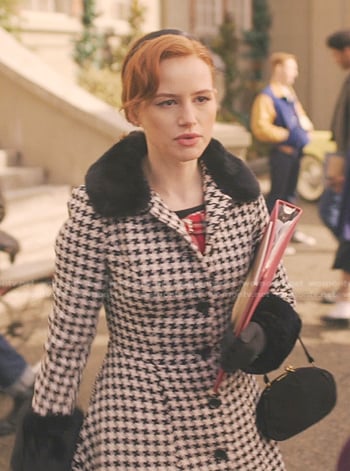 Cheryl's houndstooth coat on Riverdale