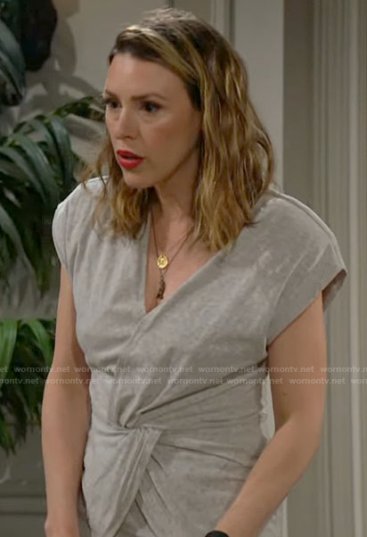 Chloe's twist front dress on The Young and the Restless