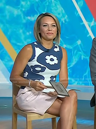 Dylan's blue and white floral vest on Today