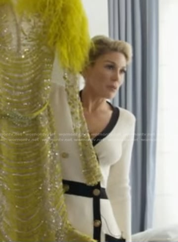 Hofit Golan's white contrast dress on Good Morning America