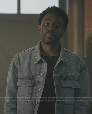 Joe Butler's grey denim jacket on Manifest