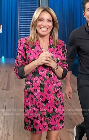 Kit's floral blazer dress on Access Daily