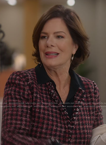 Margaret's red tweed jacket on So Help Me Todd