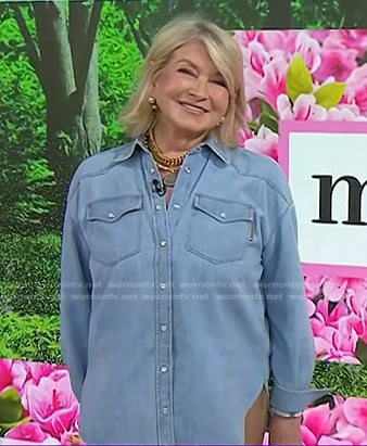 Martha Stewart's denim shirt on Today