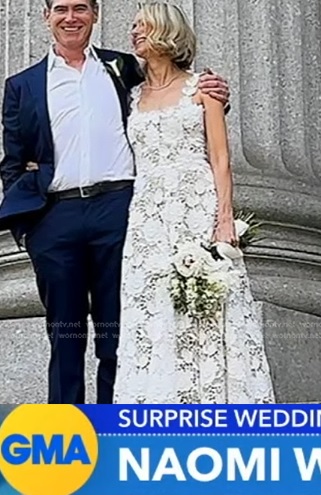 Naomi Watts's wedding dress on Good Morning America