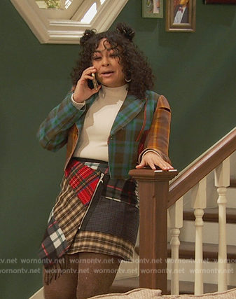 Raven's patchwork blazer and skirt on Ravens Home
