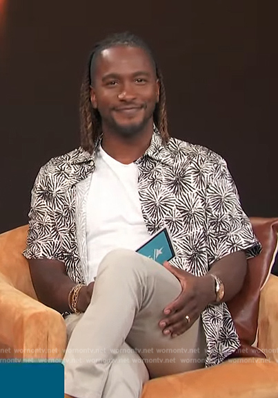 Scott's Urchin print shirt on Access Hollywood