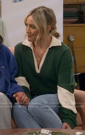 Sophie's green collared pullover on How I Met Your Father