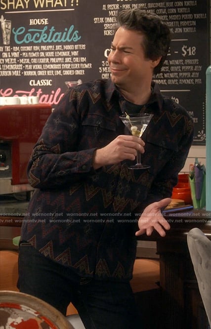 Spencer's zig zag print shirt on iCarly