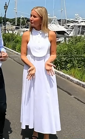Gwyneth Paltrow's white bib dress on Today