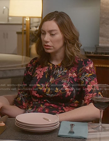 Allison's floral birthday dress on So Help Me Todd