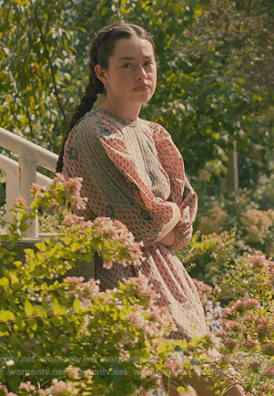 Annie's printed mini dress on Sweet Magnolias