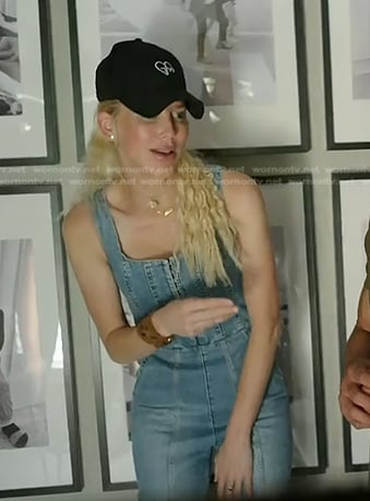 Galey Alix's sleeveless denim jumpsuit on Today