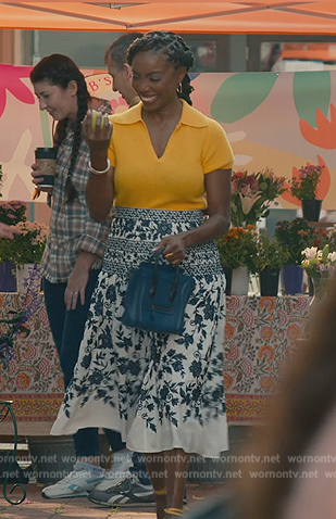Hellen's floral print skirt on Sweet Magnolias