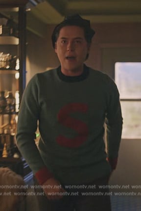 Jughead's blue sweater on Riverdale