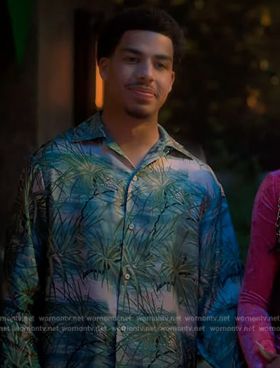 Junior floral print shirt on Grown-ish