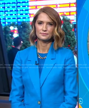 Kayna Whitworth's blue blazer on Good Morning America
