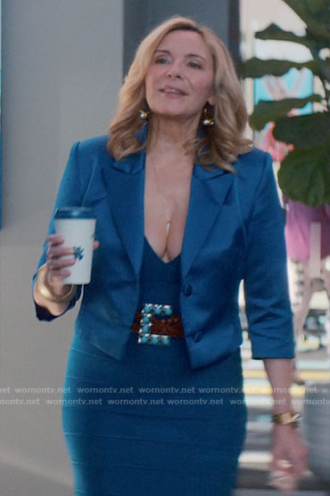 Madolyn's teal bandage dress on Glamorous