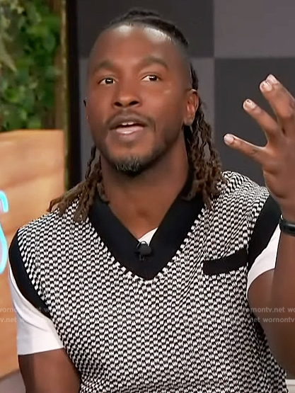 Scott's v-neck vest on Access Hollywood