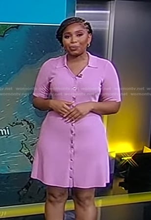 Somara Theodore's pink polo dress on Good Morning America