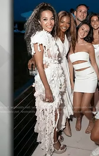 Sunny's white lace dress on The View