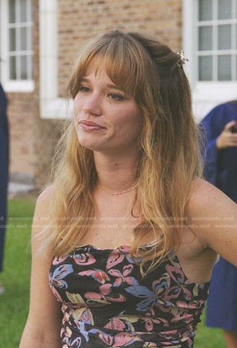 Taylor's butterfly print dress on The Summer I Turned Pretty