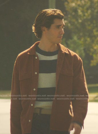Tristan's brown corduroy shirt on Nancy Drew