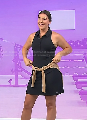 Katie Stilo's black tennis dress on Today