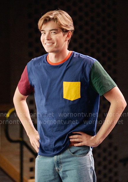 Mack's colorblock t-shirt on High School Musical The Musical The Series