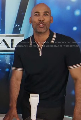 Melvin's contrast stripe polo on Extra