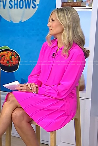 Misty Belles's fuchsia shirtdress on Today
