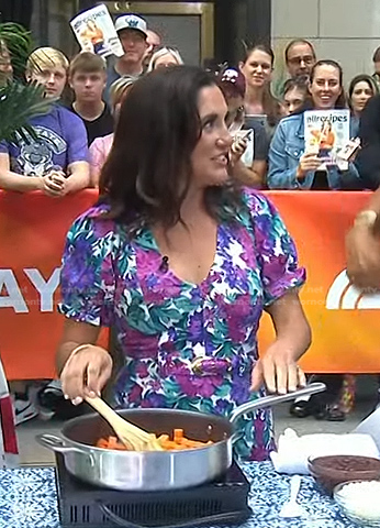 Nicole McLaughlin's purple floral dress on Today