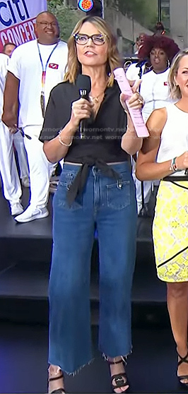 Savannah's cropped jeans on Today