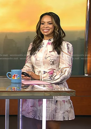Adelle's floral mini dress on Today