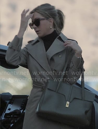 Alex's green leather handbag on The Morning Show