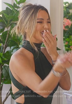 Alex's green halter maxi dress on Selling the OC