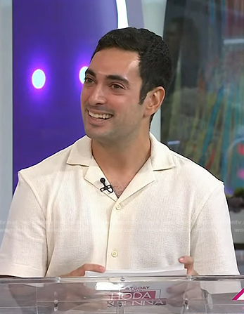 Ben's ivory short sleeve shirt on Today