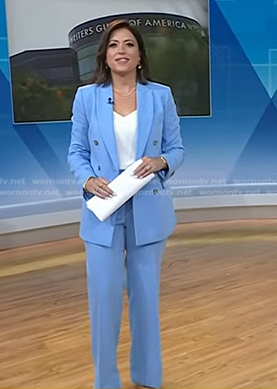 Chloe's blue pant suit on Today