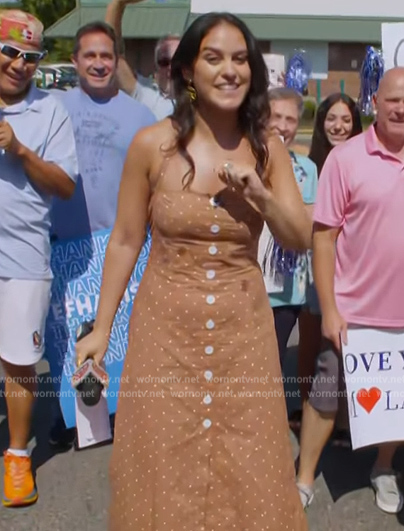 Donna's brown polka dot dress on Today