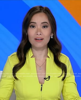 Em Nguyen's yellow jacket on Good Morning America