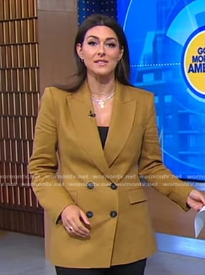 Erielle's khaki blazer on Good Morning America