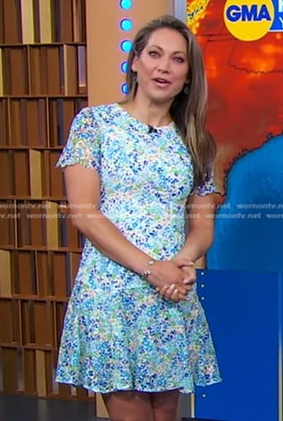 Ginger's floral lace dress on Good Morning America
