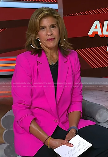 Hoda's pink blazer on Today