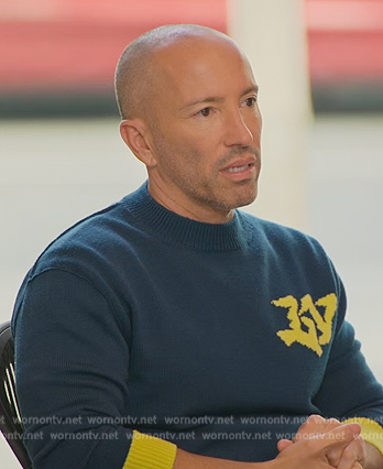 Jason's teal LV sweater on Selling the OC