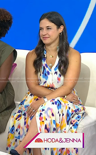 Jamie Banks's abstract print dress on Today