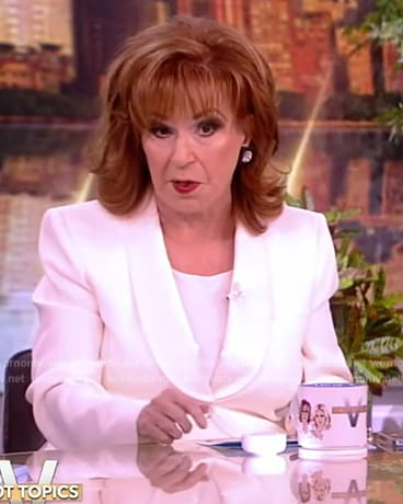 Joy's white opening scene blazer on The View