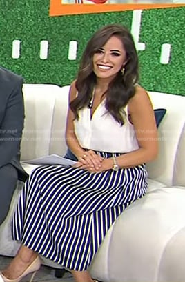 Kaylee's striped midi skirt on Today