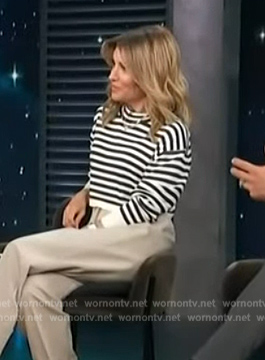 Kit's striped sweatshirt on Access Hollywood