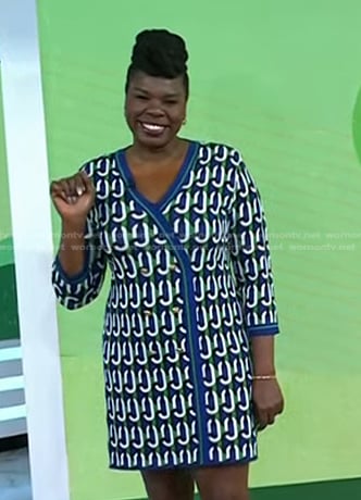 Leslie Jones's geometric print dress on Today