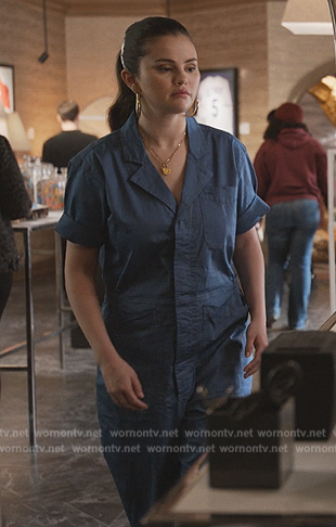 Mabel's blue jumpsuit on Only Murders in the Building